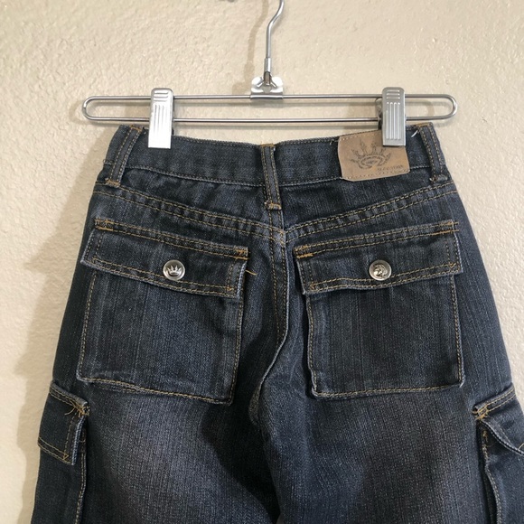 M.Gordon Boys Cargo Vintage Look Relaxed Denim Jeans Size 6 - Picture 5 of 12